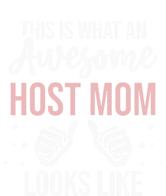 Wo Awesome Host Mom - Host Mother Women's Racerback Cropped Tank