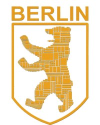 Berlin Design Berlin Bear I Love Berlin Cropped Pullover Crew