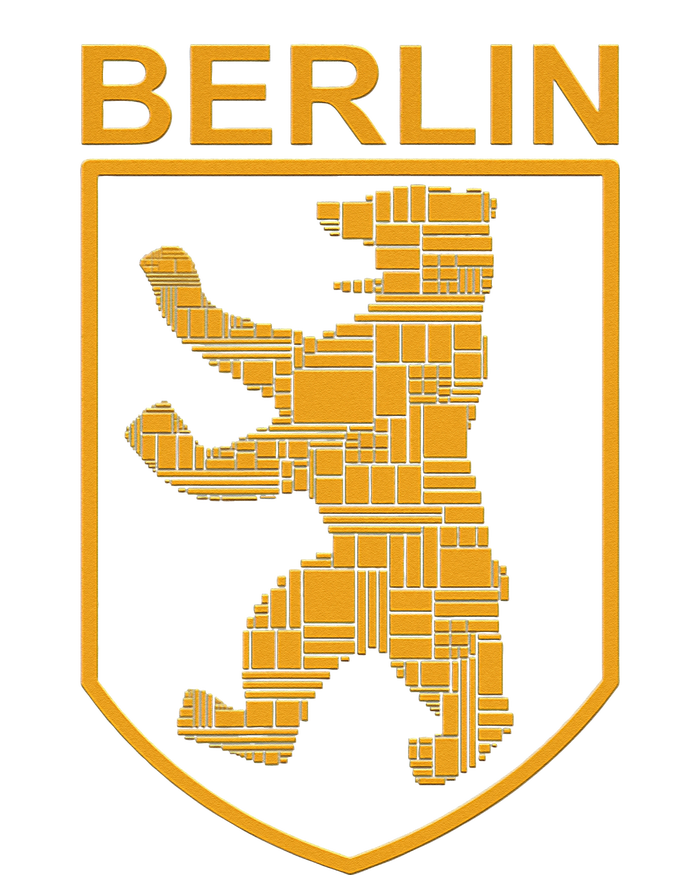 Berlin Design Berlin Bear I Love Berlin Cropped Pullover Crew