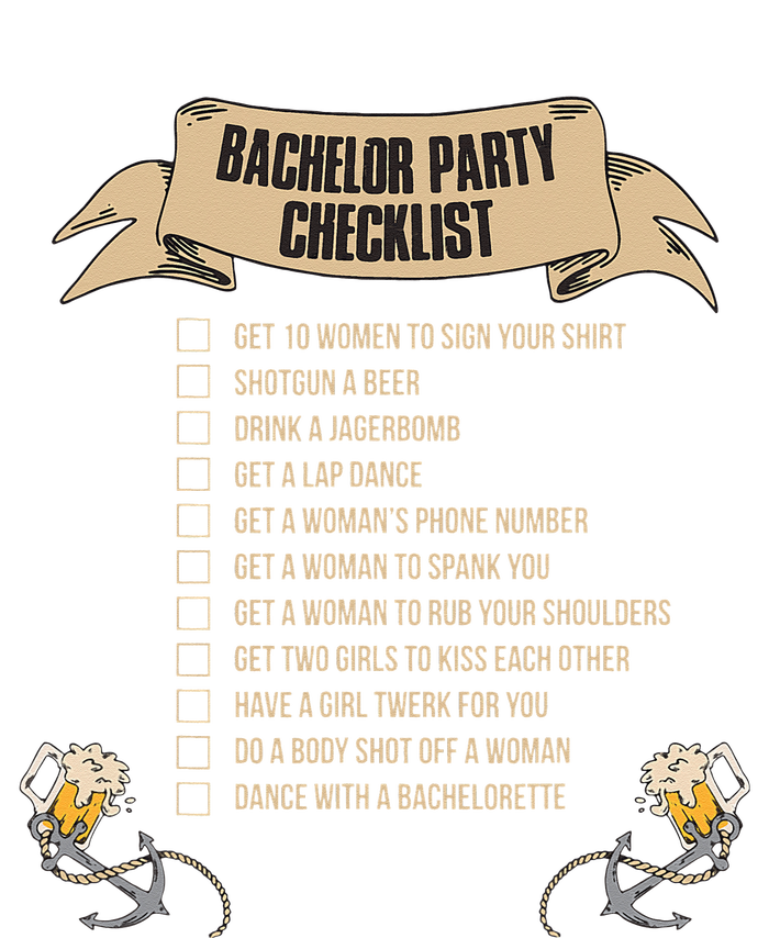 Bachelor Party Checklist Toddler Sweatshirt