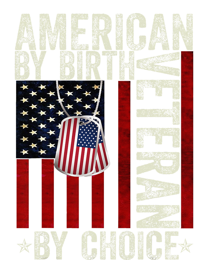 American By birth Veteran By Choice 4th of July Flag Vintage Baby Bodysuit