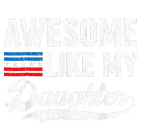 Awesome Like My Daughter Retro Dad Funny Fathers US Flag Flat Bill Trucker Hat