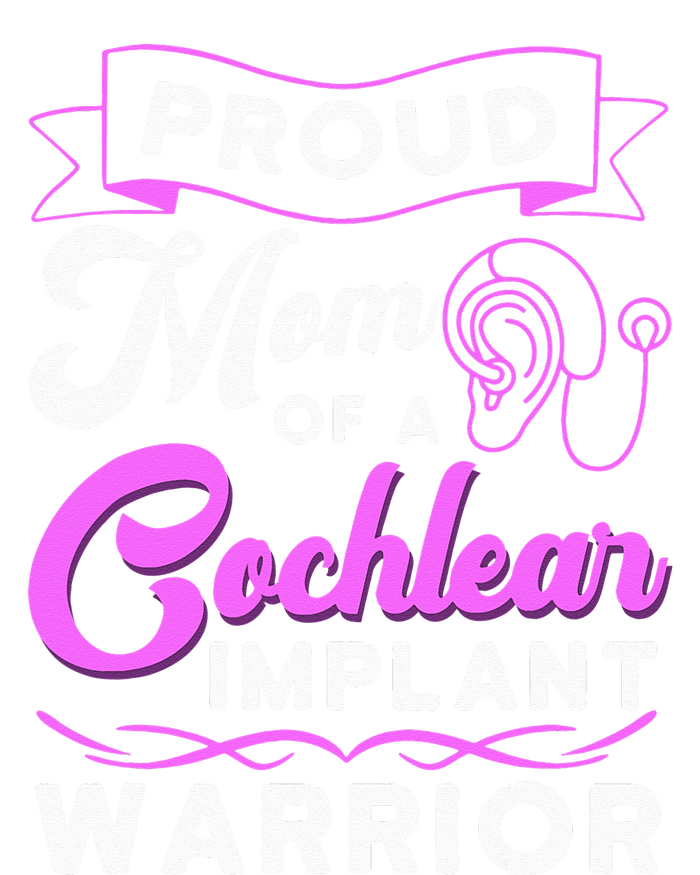 Cochlear Implant Support Proud Mom Hearing Loss Awareness Sweatshirt Cinch Pack Bag