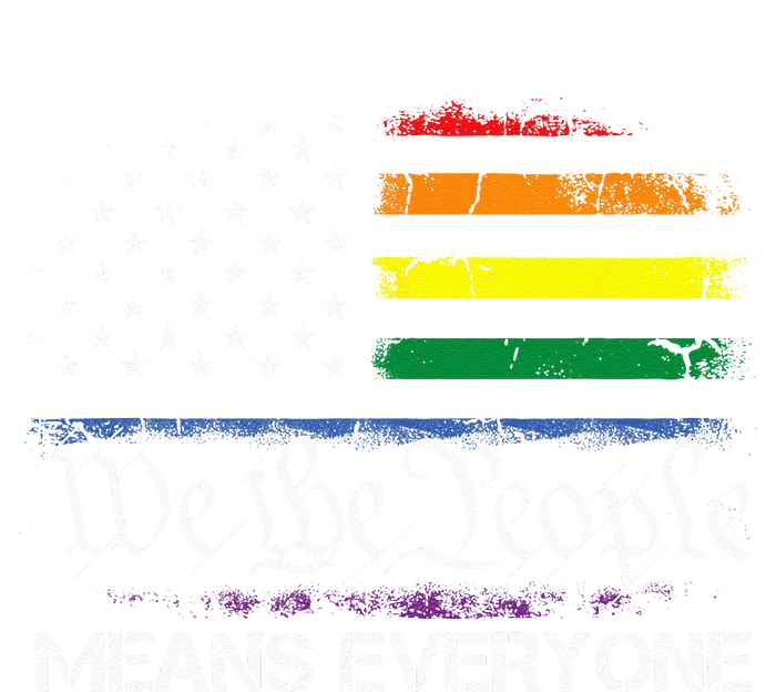 LGBT Vintage 1776 American Flag We The People Means Everyone T-Shirt