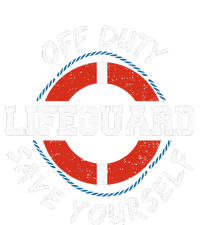 Life Guard Off Duty Lifeguard Save Your... Employee Sayings 7-Panel Snapback Hat