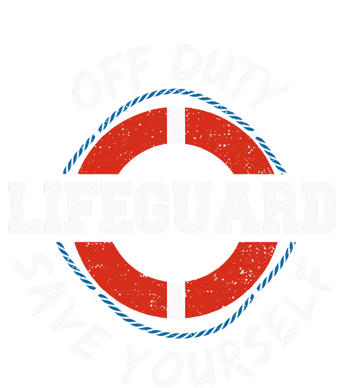 Life Guard Off Duty Lifeguard Save Your... Employee Sayings 7-Panel Snapback Hat