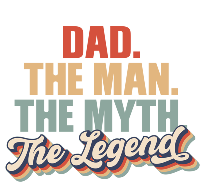 Dad The The Myth The Legend Retro Fathers Day Gift Ceramic Bell Ornament