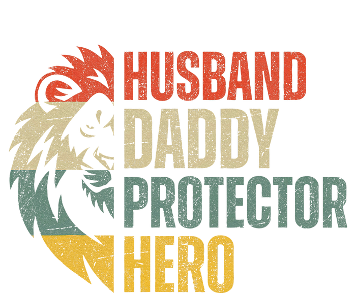 Husband Daddy Protector Hero Retro Father's Day T-Shirt