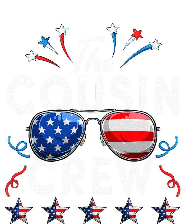 Cousin Crew 4th of July Patriotic American Family Matching Women's Racerback Cropped Tank