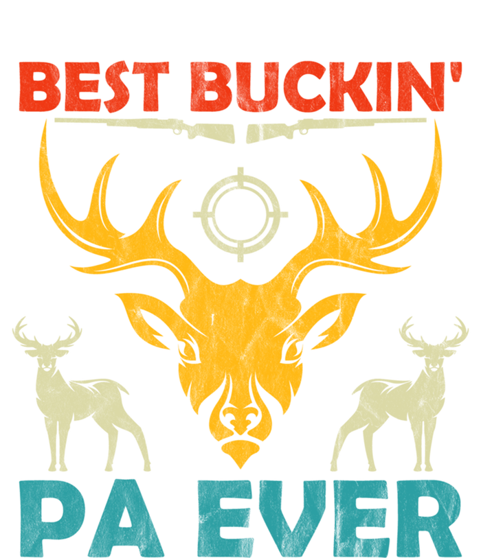 Deer Hunting Clothes Best Buckin Papa Ever Funny Gift Ladies Essential Flowy Tank