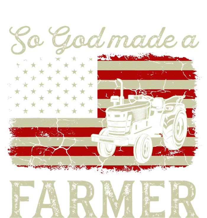 Vintage Old American Flag Patriotic So God Made A Farmer T-Shirt