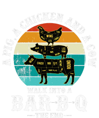 Funny BBQ DAD A Pig A Chicken And A Cow Walk into a BarBQ Kids Hoodie