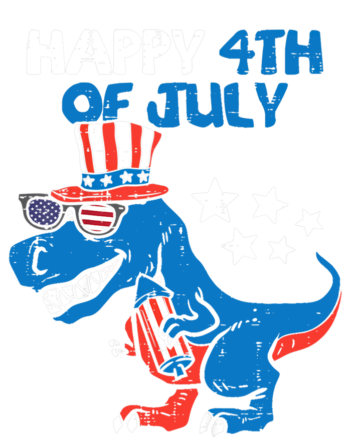 Kids Happy 4th Of July Trex Dino Dinosaur Funny Gift Ladies Essential Flowy Tank