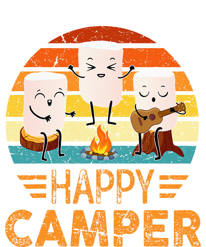 Funny Happy Marshmallow Camper Cute T-Shirt