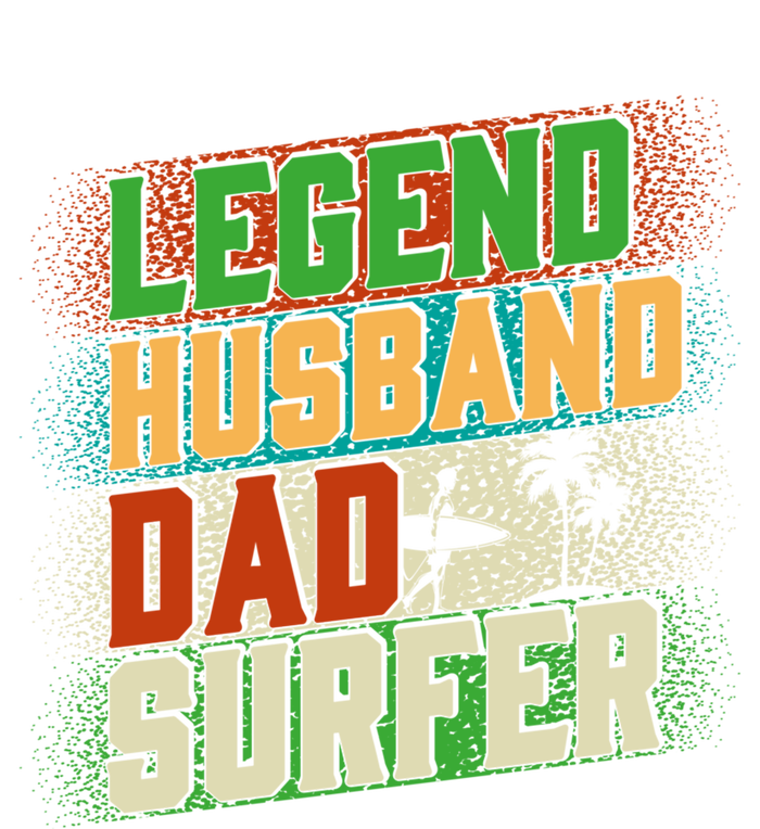 Fathers Day Legend Husband Dad Surfer Surfing Funny Gift Zip Tote Bag