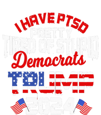 I Have PTSD Pretty Tired of Stupid Democrats Trump 2024 Baby Long Sleeve Bodysuit