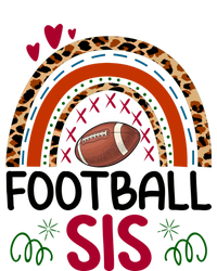 Leopard Rainbow American Football Sis Family Matching Sister Gift T-Shirt