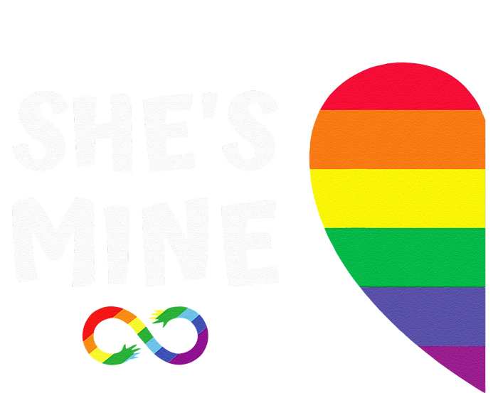 im hers shes mine matching for pride lesbian couples LGBTQ Baby Bodysuit