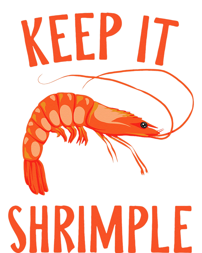 Keep It Shrimple Shrimps Crawfish Crab Seafood Lover Womens Funnel Neck Pullover Hood