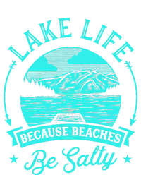 Lake Life Because Beaches Be Salty Short Acrylic Beanie