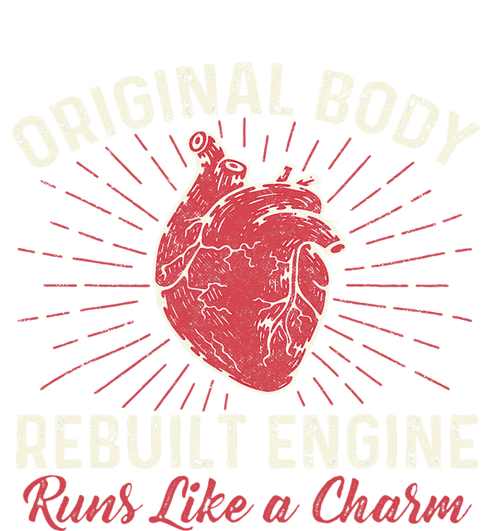 Original Body Rebuilt Engine Heart Attack Survivor Recovery Cooling Performance Crew T-Shirt