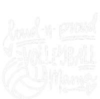 Loud And Proud Volleyball Mama Volleyball Mom Game Day Vibes Cropped Pullover Crew