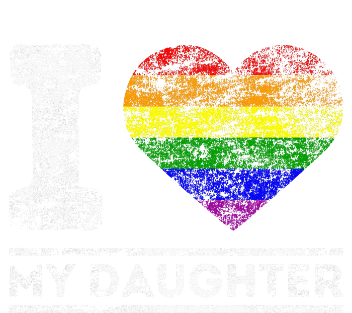 LGBT Pride I Love My Daughter Rainbow Support Family Lover Tank Top