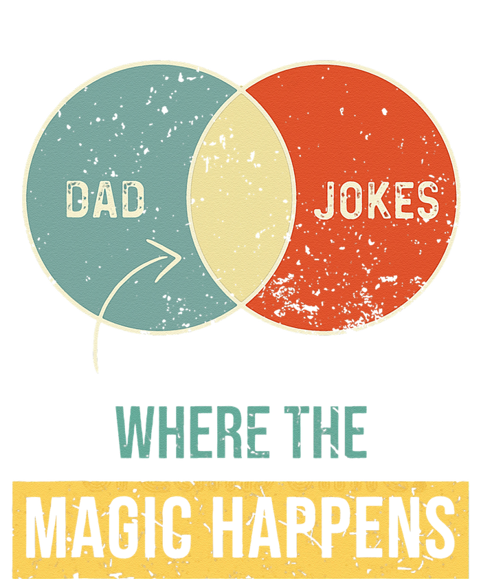 Dad jokes where the magic happens Bumper Sticker