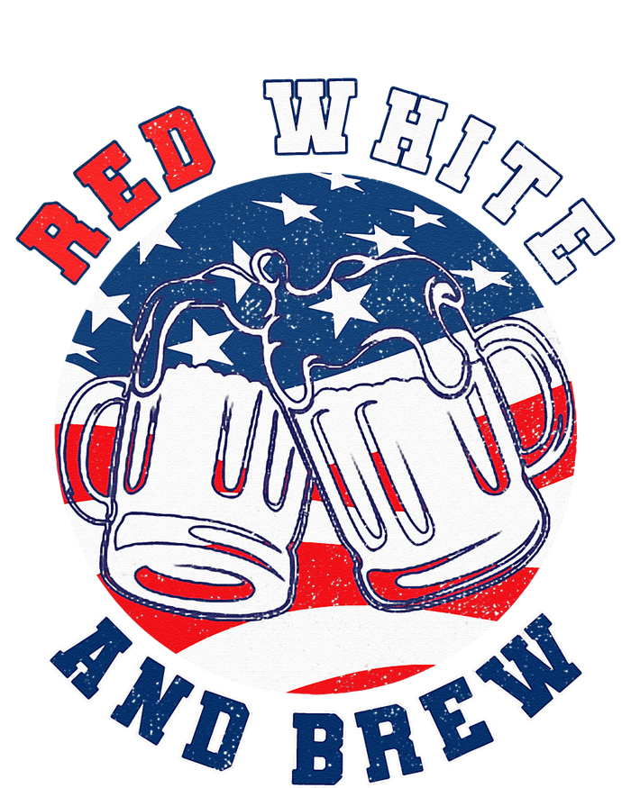 Red White & Brew! for a 4th of July Beer Merica USA T-Shirt