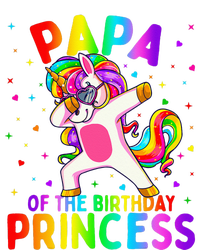 Papa of the Birthday Princess Dabbing Unicorn Tall Long Sleeve T-Shirt