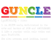 Funny Guncle Definition Proud Gay Uncle LGBTQ Pride Rainbow T-Shirt