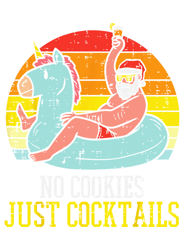 No Cookies Cocktails Santa Summer Christmas In July Xmas Toddler Zip Fleece Hoodie