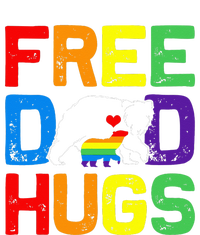 LGBTQ Bear Free Dad Hugs Proud Ally Daddy Rainbow Flag Pride Impact Tech Backpack