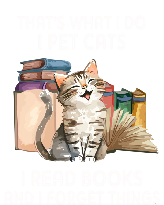 Thats What I Do I Pet Cats I Read Books And I Forget Things PosiCharge RacerMesh Polo