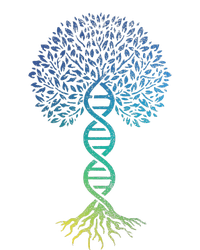 Tree Of Life DNA Science Genetics Earth Day Genealogy Blue Tall T-Shirt