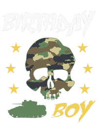 Tank Birthday Army Camouflage Skull Military T-Shirt