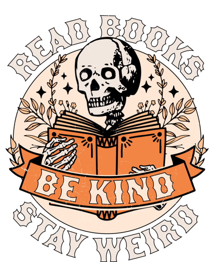 Read Books Be Kind Stay Weird Skeleton Reading Book Bookish Women’s Perfect Tri Rocker Tank