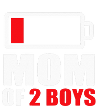 Mom of 2Boys Funny Parent Battery Low Women's Perfect Tri Rocker Tank