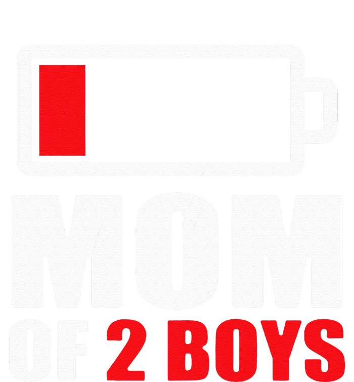 Mom of 2Boys Funny Parent Battery Low Women's Perfect Tri Rocker Tank