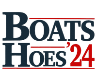 Boats and Hoes 2024 Election Funny Garment-Dyed Fleece Hoodie