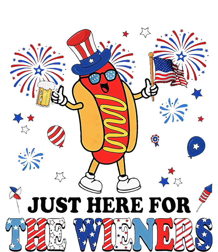 Fireworks Hot Dog I'm Just Here For The Wieners 4th Of July Ladies Essential Tank