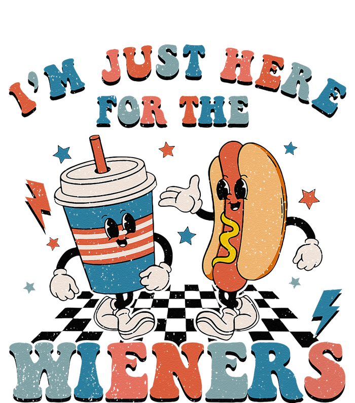 Hot Dog I'm Just Here For The Wieners 4Th Of July Ladies Long Sleeve Shirt