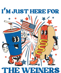 Hot Dog I'm Just Here For The Wieners Sausage 4th of July T-Shirt