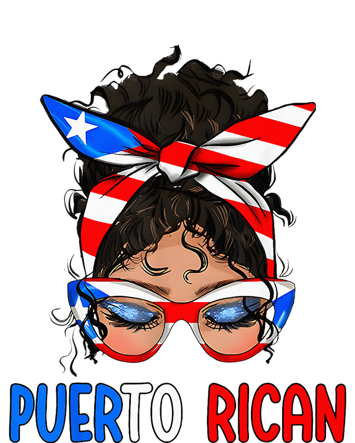 Puerto Rican Messy Hair Puerto Rico Pride PosiCharge Competitor Tank