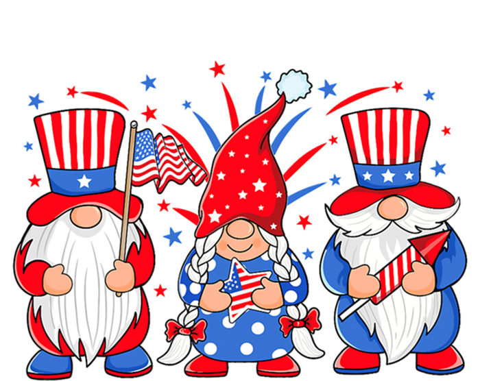 4th Of July Gnomes Patriotic American Flag Cute Three Gnomes Cool Gift Ladies Essential Tank