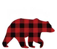 Papa Bear Red Plaid Christmas Pajama Family Dad Gift Cute Gift T-Shirt