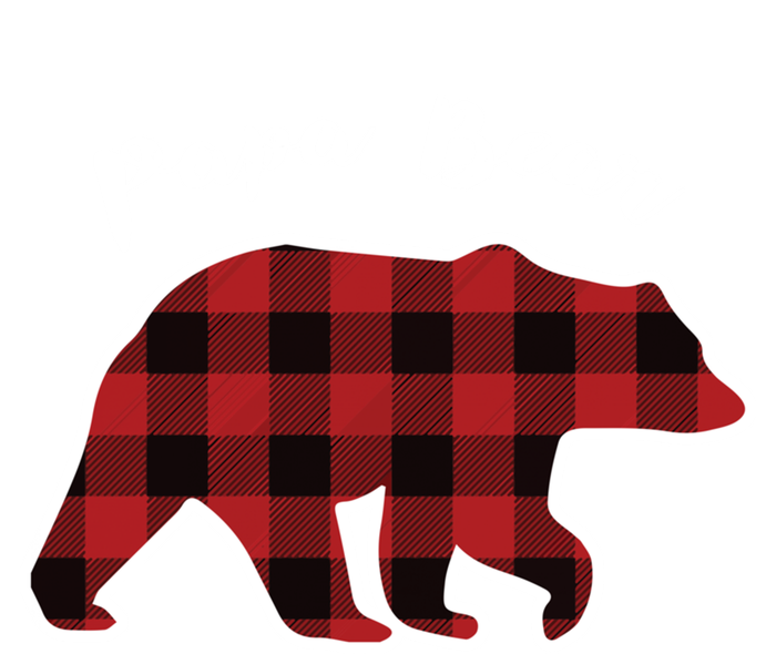 Papa Bear Red Plaid Christmas Pajama Family Dad Gift Cute Gift T-Shirt