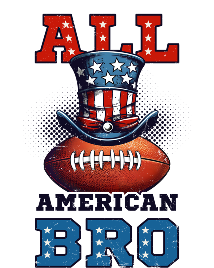 All American Bro Design 4th Of July Football Great Gift T-Shirt