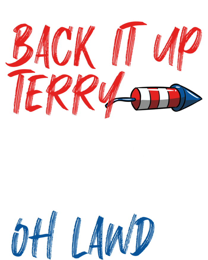 Back It Up Terry Put It In Reverse Oh Lawd Funny 4th Of July Gift Women's Tri-Blend 3/4-Sleeve Raglan Shirt