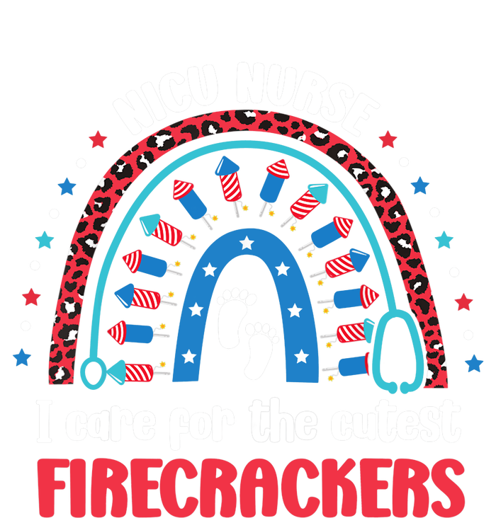 NICU Nurse 4th July I Care for the Cutest Firecrackers Womens California Wash Sweatshirt